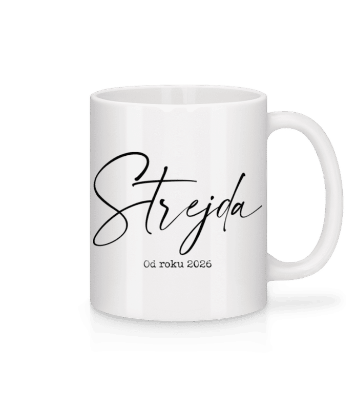 Náhľad: Strejda Od Roku 2026 - Keramický hrnček - Biela - Predné
