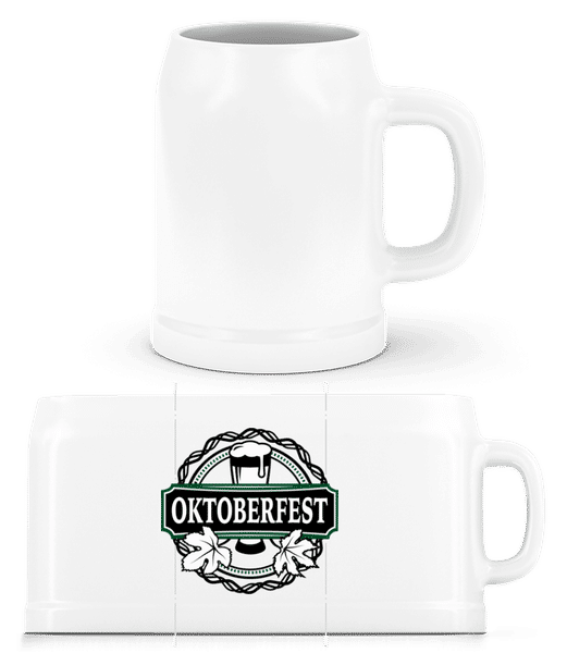 Oktoberfest - Chope de bière - Blanc - Devant