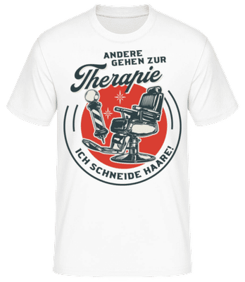 Ich Schneide Haare - Männer Basic T-Shirt - Weiß - Vorne