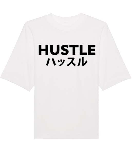 Aperçu: Hustle Kanji - T-shirt Bio unisexe Stanley Stella extra large - Blanc - Devant