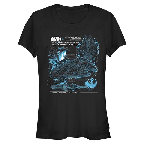 Aperçu: Star Wars - The Mandalorian - Trooper The Falcon - Femme T-shirt - Noir - Devant