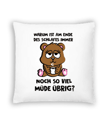 Am Ende Des Schlafes - Kissen - Weiß - Vorne