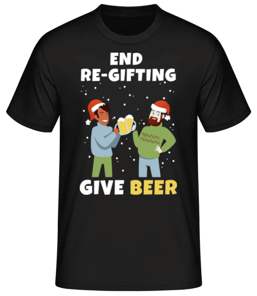 Aperçu: End Re-Gifting - T-shirt standard Homme - Noir - Devant