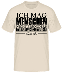 Ich Mag Menschen Nicht Besonders · Männer Basic T-Shirt