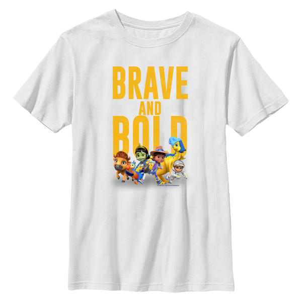 Aperçu: Netflix - Ridley Jones - Skupina Brave and Bold Big - Enfant T-shirt - Blanc - Devant