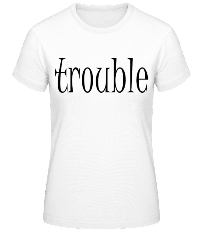 Náhled: Trouble Makers Partner 1 vom 2 - Dámské basic tričko - Bílá - Napřed