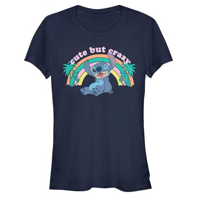 Disney - Lilo & Stitch - Stitch Kawaii - Women's T-Shirt - Navy - Front
