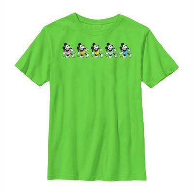 Disney Classics - Mickey Mouse - Mickey Neon Pants s - Kids T-Shirt - Lime - Front
