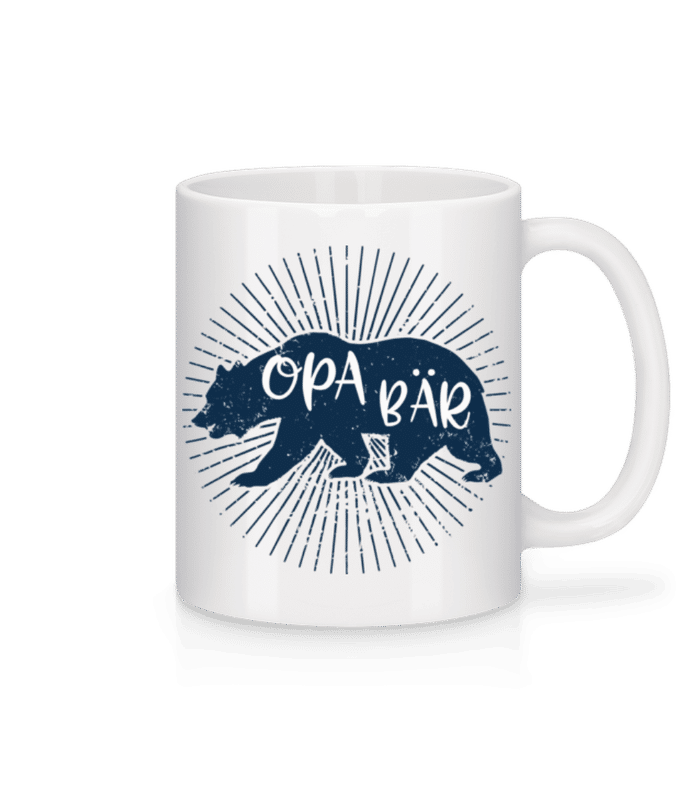 Vorschau: Opa Bär - Tasse - Weiß - Vorne