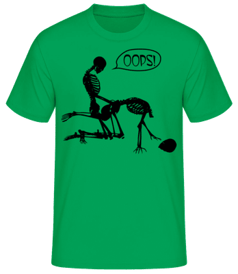 Skeletons Having Sex - Camiseta para hombre B&C - Verde irlandés - delante