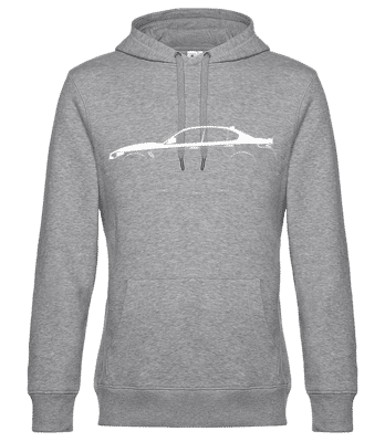 'Alfa Romeo Quadrifoglio' Silhouette - Men’s Standard Hoodie - Heather grey - Front