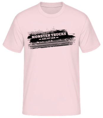 Monster Truck Tire Track - T-shirt standard Homme - Rose - Devant
