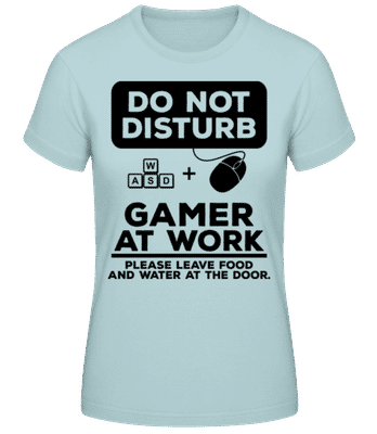 Do Not Disturb Gamer - Frauen T-Shirt B&C - Mintgrün - Vorne