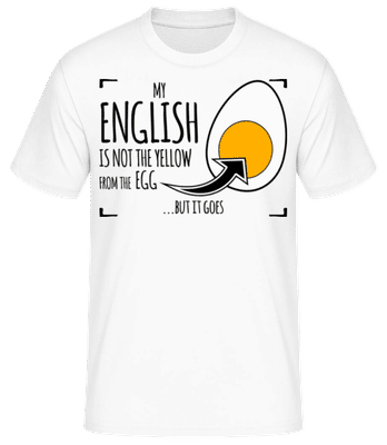My Englisch - Männer Basic T-Shirt - Weiß - Vorne