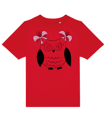 Chouette Fille - T-shirt enfants B&C - Rouge - Devant