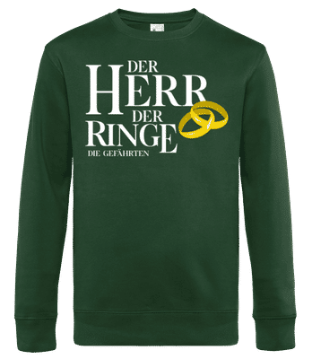Der Herr Der Ringe Gefährten - Männer Standard Pullover - Flaschengrün - Vorne