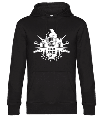 Team Apres Ski - Unisex Premium Hoodie - Schwarz - Vorne
