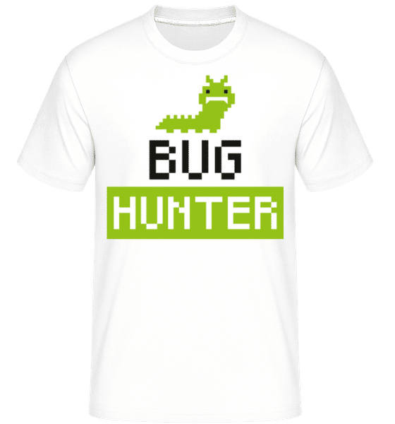 Aperçu: Bug Hunter -  T-Shirt Shirtinator homme - Blanc - Devant