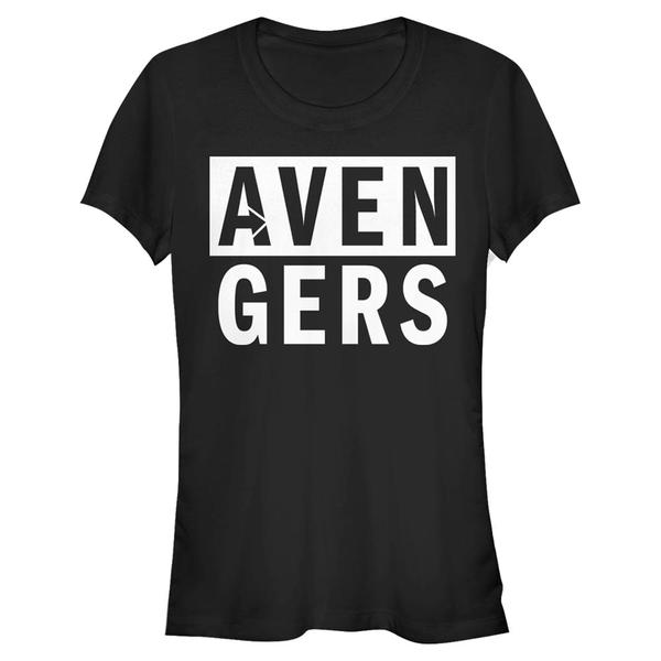 Aperçu: Marvel - Avengers - Logo AVENGERS Icon - Femme T-shirt - Noir - Devant
