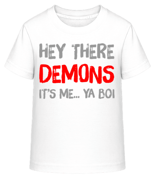 Aperçu: Hey Demons - T-shirt shirtinator Enfant - Blanc - Devant