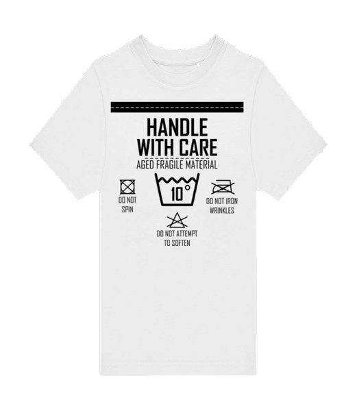 Aperçu: Handle With Care 10 - T-shirt homme B&C - Blanc - Devant