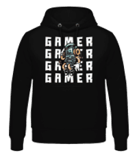 Gamer - Sudadera con capucha para hombre - Negro - delante