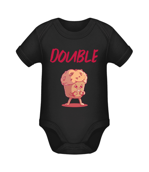 Aperçu: Double - Body manches courtes bio - Noir - Devant