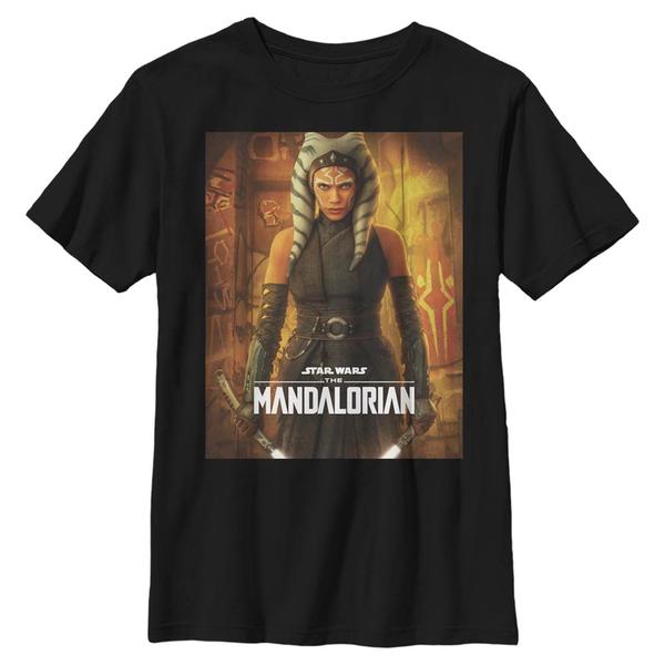 Aperçu: Star Wars - The Mandalorian - Ahsoka Poster - Enfant T-shirt - Noir - Devant