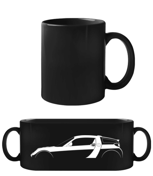 Preview: 'Smart Roadster Coupe' Silhouette - Black Mug - Black - Front