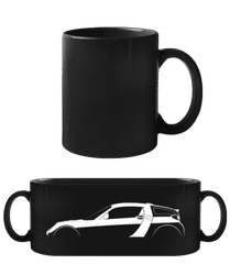 'Smart Roadster Coupe' Silhouette · Schwarze Tasse