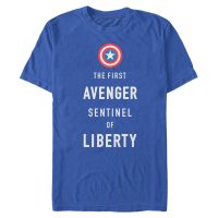 Marvel - Avengers - Captain America Sentinel Liberty - Hombres Camiseta - Azul real - delante