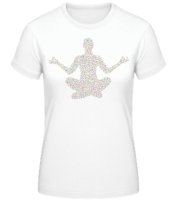 Yoga Géométrique - T-shirt standard Femme - Blanc - Devant