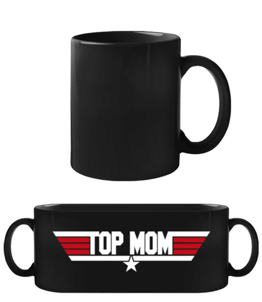 Aperçu: Top Mom - Tasse Noire - Noir - Devant