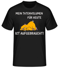 Tatenvolumen Aufgebraucht Orange · Männer Basic T-Shirt