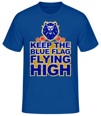 Chelsea Football Blue Flag Fly High - Männer Basic T-Shirt - Royalblau - Vorne