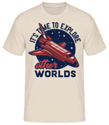 Its Time To Explore - Camiseta básica para hombre - Crema - delante
