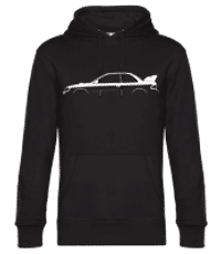'Subaru Impreza 22B STi' Silhouette - Männer Standard Hoodie - Schwarz - Vorne