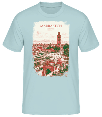 Marrakech Morocco - T-shirt homme B&C - Menthe verte - Devant