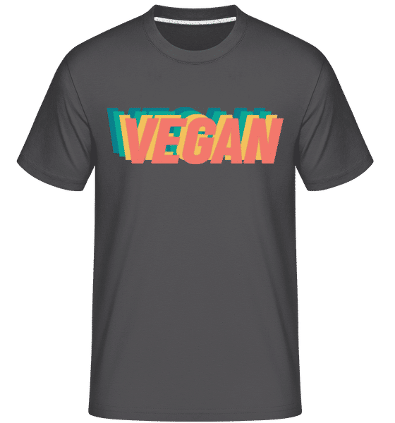 Aperçu: Vegan -  T-Shirt Shirtinator homme - Anthracite - Devant