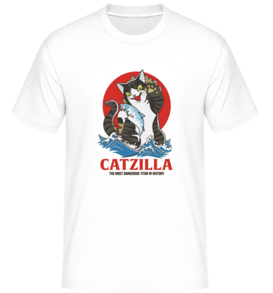 Aperçu: Catzilla -  T-Shirt Shirtinator homme - Blanc - Devant