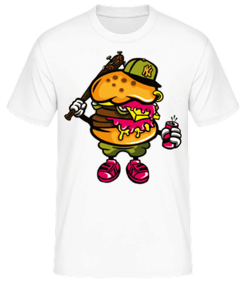 Burger Bastard - Men's Basic T-Shirt - White - Front