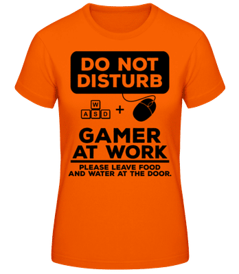 Do Not Disturb Gamer - Frauen T-Shirt B&C - Orange - Vorne