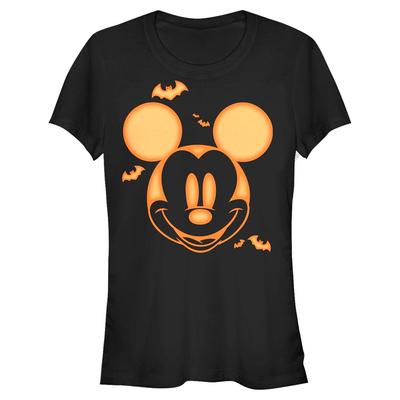 Disney Classics - Mickey Mouse - Mickey Mouse Mickey Pumpkin - Halloween - Dámske Tričko - Čierna - Predné