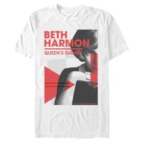 Netflix - The Queen's Gambit - Beth Harmon Beth Constructivist - Men's T-Shirt - White - Front
