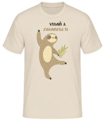 Vstaň A Zatancuj Si - Pánské basic tričko - Krémová - Napřed