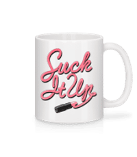 Suck It Up - Mug en céramique blanc - Blanc - Devant