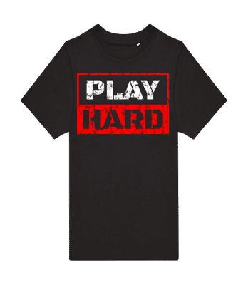Play Hard - Dětské tričko B&C - Černá - Napřed