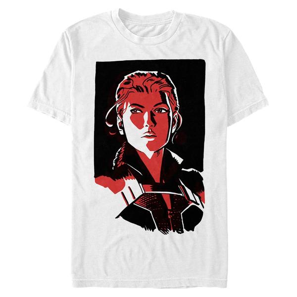 Aperçu: Marvel - Black Widow - Black Widow Widow Portrait - Homme T-shirt - Blanc - Devant