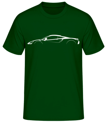'McLaren Artura' Silhouette - Männer Basic T-Shirt - Flaschengrün - Vorne