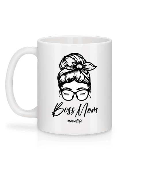 Aperçu: Motiv Boss Mom Momlife - Mug en céramique blanc - Blanc - Derrière